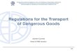 Regulations for the Transport of Dangerous Goods€¦ ·  · 2014-11-13CIM of International Carriage of Goods by Rail. C. RID. Regulation. International Carriage of Dangerous Goods
