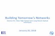 Building Tomorrow’s Networks - itu.int · Building Tomorrow’s Networks Session #1: New High-Speed and Long Reach Optical Interfaces January 20, 2018. 2 Introductions • Panel