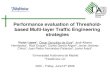 Performance evaluation of Threshold- based Multi-layer Traffic Engineering strategies · Performance evaluation of Threshold-based Multi-layer Traffic Engineering strategies ... DWDM