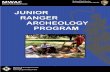 JUNIOR RANGER ARCHEOLOGY PROGRAM - … JUNIOR RANGER ARCHEOLOGY PROGRAM MWAC Midwest Archeological Center National Park Service U.S. Department of the Interior Midwest Archeological