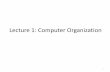 Lecture 1: Computer Organization - University of …zxu2/acms60212-40212-S16/Lec-01.pdf• Overview of computer organization ... MPICH2 with a customized GLEX channel; ... – The