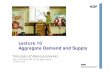 Lecture 10 Aggregate Demand and Supply - ETH Zwebarchiv.ethz.ch/vwl/down/folien/Principles_Macro_08/Lecture10.pdf · Lecture 10 Aggregate Demand and Supply. Principles of Macroeconomics.