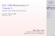 MA 1506 Mathematics II Tutorial 3 - Second order ... · MA 1506 Mathematics II Tutorials Ngo Quoc Anh Question 1 Question 2 Question 3 Question 4 1/15 MA 1506 Mathematics II Tutorial