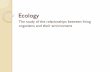 The study of the relationships between living organisms and … ·  · 2017-01-31The study of the relationships between living organisms and their environment. ... includes all of