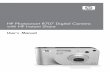 HP Photosmart R707 Digital Camera with HP Instant Share · The information contained in this document is subject to change without notice. ... camera, it will be partially charged,