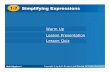 1-71-7Simplifying ExpressionsSimplifying Expressions …blog.wsd.net/rejohnson/files/2011/09/8th-A1CH1L7.pdf ·  · 2011-09-291-71-7Simplifying ExpressionsSimplifying Expressions