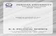 PERIYAR UNIVERSITY · Allied III Political Economy of India - I 4 3 25 75 17. SBEC ... Multi-Party System ... Merits and Demerits – Pressure groups –