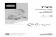 T500 Operator Manual - tennantco.com important safety instructions 5 ... preset zone control buttons 21.. ... hour meter 31..... draining tanks ...