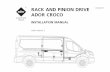 RACK AND PINION DRIVE ADOR CROCO - Moscow … · rack and pinion drive ador croco installation manual ford transit 2 03.02.2017 automatic doors