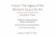 Impact! The Legacy of the Women’s Caucus for Art views.pdf · Impact! The Legacy of the Women’s Caucus for Art ... The Legacy of the Women’s Caucus for Art ... Bronze with red