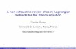 A non exhaustive review of semi-Lagrangian methods for the Vlasov equation · A non exhaustive review of semi-Lagrangian methods for the Vlasov equation Nicolas Besse Université