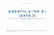 IBPS CWE 2015 - Indian Students Club€¦ · 2 | P a g e IBPS CWE PO/MT 2015 For more solved papers visit:  IBPS CWE – V PO/MT Pre. Exam 2015 …