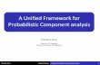 A Unified Framework for Probabilistic Component …deb-basu/slides/cs6240presentation.pdfDebabrota Basu Nicolaou, Mihalis A., Stefanos Zafeiriou, and Maja Pantic. "A unified framework