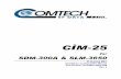 for SDM-300A & SLM-3650 - Solutions for Satellite … ·  · 2017-02-24CiM-25 for SDM-300A & SLM-3650 IP-Enabled M&C Installation and Operation Manual Part Number CD/CIM25-300A.IOM