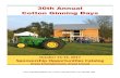 30th Annual Cotton Ginning Days - Welcome to Gaston … Sponsorship Packet 2017.pdf · What’s Unique About the Cotton Ginning Days? It’s Free! Cotton Ginning Days does not charge
