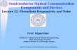 Semiconductor Optical Communication Components and …nptel.ac.in/courses/117104022/Lectures/Lec32.pdf · Semiconductor Optical Communication ... Amplifier Quantum Efficiency ...