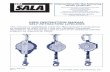 User InstrUctIon ManUal self retractIng lIfelInes · user must read and follow the manufacturer’s instructions for each component of the system. ... DBI-SALA connectors (snap hooks