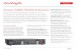Avaya G450 Media Gateway - A Complete … · 1 Product Details The Avaya G450 Media Gateway consists of a 3U high, 19” rack mountable chassis with field- removable Supervisor Main