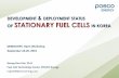 DEPLOYMENT STATUS STATIONARY FUEL CELLS IN KOREA … · DEVELOPMENT & DEPLOYMENT STATUS OF STATIONARY FUEL CELLS IN KOREA DEMOSOFC Open Workshop September 24-25, 2015 Seung-Goo Kim,