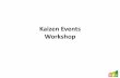 Kaizen Events Workshop - Business Improvement · •What is Kaizen? •Kaizen Events •Event Phases •Ground Rules ... Event Checklist. 5 Day Format ... •Kaizen Events