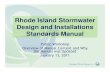 Rhode Island Stormwater Design and Installations … Island Stormwater Design and Installations Standards Manual ... Rooftop and Driveway Runoff Road ... Road Turf Runoff Runoff Detention