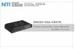 BNC S-Video VGA Converter RCA Composite Connect … · User Manual I. Introduction This video converter can convert the source signals of CVBS, VIDEO and S-VIDEO into VGA signal.