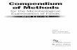 Compendium of methods for the microbiological … ·  · 2015-09-30Section I General Methods ... 1.9 Culture Media and Reagent Preparation or Test Kits 9 ... (BCET-RPLA) Diarrheal