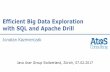 Efficient Big Data Exploration with SQL and Apache Drill · Efficient Big Data Exploration with SQL and Apache Drill Jonatan Kazmierczak Java User Group Switzerland, Zürich, 07.02.2017