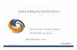 Data Integrity Verification - Chapters Site County/IIA OC Presentation... · Data Integrity Verification Michael Kano, ACDA Data Integrity Verification 1 IIA Orange County Chapter