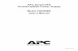 APC Smart-UPS Uninterruptible Power Supply Model 5000RMB ... · APC Smart-UPS Uninterruptible Power Supply ... • Do not handle any kind of metallic connector before the power has