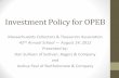 OPEB Investment Policy - MCTA -- MA Collectors …mcta.virtualtownhall.net/.../OPEBInvestmentPolicy.pdf ·  · 2012-08-30Investment Policy for OPEB ... pooling (cost-sharing) arrangements