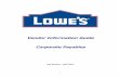 Vendor Information Guide Corporate Payables - LowesLink · 7 Corporate Payables Organization Corporate Payables (CP) has three divisions to provide superior customer service and to