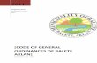 CODE OF GENERAL OF ORDINANCES OF BALETE, AKLANimaginelaw.ph/wp-content/uploads/2017/07/Balete-Aklan... ·  · 2017-07-19ORDINANCES OF BALETE AKLAN] ... Article B – Traffic Rules