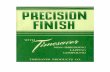 Precision Finish with - Micro Surface Corporation Finish Booklet.pdf · Precision Finish with Timesaver Non-Imbedding Lapping Compound By William F. Epmeier Vice-President Timesaver