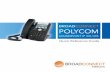 Polycom 331-335-QRG-soft copy - BroadConnect · The intuitive user interface provides dedicated, one-button access to common telephony features; and the ... Polycom 331/335: Diagram