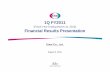 1Q FY2011(Fiscal Year Ending March 31,2012)Financial ...Fiscal Year Ending March 31, 2012) Financial Results Presentation August 2, 2011 Eisai Co., Ltd. 1 Safe Harbor Statement •