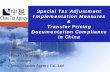Special Tax Adjustment LOGO Implementation Measures · Special Tax Adjustment Implementation Measures & Transfer Pricing Documentation Compliance in China . 2 ... FIE RPT reporting