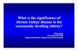 What is the significance of chronic kidney disease in the ... · What is the significance of chronic kidney disease in the ... (i.e. proteinuria, hematuria, ... – activate vit D