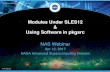 Modules Under SLES12 Using Software in pkgsrc - … Under SLES12 & Using Software in pkgsrc NAS Webinar ... • NAS staff will add ... Total of ~100 selected in the NAS list ! Actual