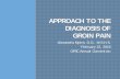 APPROACH TO THE DIAGNOSIS OF GROIN PAINc.ymcdn.com/sites/ TO THE DIAGNOSIS OF GROIN PAIN Alexandra Myers, D.O., M.S.H.S. February 22, 2018 OPSC Annual Convention 2 OVERVIEW ˜ Review