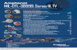MIL-DTL-38999, Series III, TV - Mouser Electronics Amphenol Aerospace for more information at 800-678-0141 • 7 II Dualok III SJT 38999 I15 HDH Fiber Optics Contacts Connectors Cables
