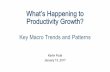 What’s Happening to Productivity Growth? - Brookings - …€¦ ·  · 2017-01-19What’s Happening to Productivity Growth? Key Macro Trends and Patterns Karim Foda January 13,