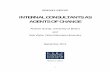 INTERNAL CONSULTANTS AS AGENTS OF CHANGE · INTERNAL CONSULTANTS AS AGENTS OF CHANGE Andrew Sturdy, University of Bristol and Nick Wylie, Oxford Brookes University ... consultancy