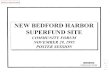 NEW BEDFORD HARBOR SUPERFUND SITE · i hot spot dredging i . new bedford harbor superfund site . community forum november 29,1995 poster session -----:.~