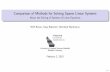 Comparison of Methods for Solving Sparse Linear Systems ... · Comparison of Methods for Solving Sparse Linear Systems About the Solving of Systems of Linear Equations Willi Braun,