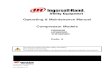 Operating & Maintenance Manual Compressor Models · Operating & Maintenance Manual Compressor Models ... B. Safety and Control Systems ... Precautions for Welding on Engines ...