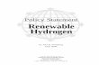 Policy Statement Renewable Hydrogen - pointfocus.compointfocus.com/images/pdfs/ps_hydrogen.pdf · Policy Statement Renewable Hydrogen by Joel B. Stronberg ... more important to the