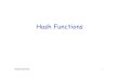 Hash Functions - SJSU Computer Science Departmentstamp/crypto/PowerPoint_PDF/14_HashFunctions.pdfHash Functions 2 Cryptographic Hash Function