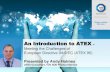 An Introduction to ATEX - TUV SUD · An Introduction to ATEX - ... 2.10 ATEX Guidelines . ... The ATEX Directive became available for use in March