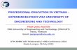 PROFESSIONAL EDUCATION IN VIETNAM - …razakschool.utm.my/i-hrd2016/wp-content/uploads/sites/238/2016/07/... · UTM APEN-JAIF Multiversity i-HRD Conference 2016 ... and Industries